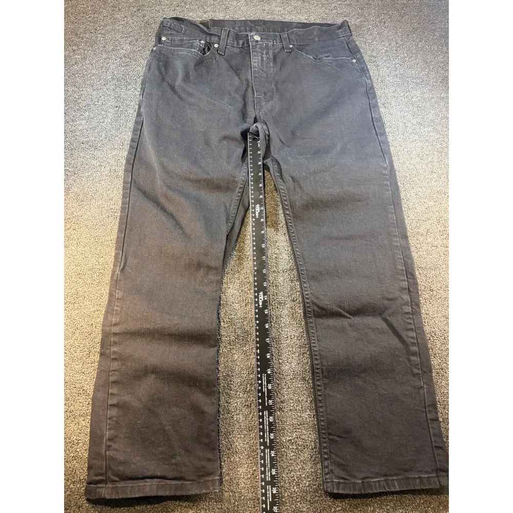 Levis 559 Relaxed Straight Jeans Mens 36x30 Black Denim Pants 00559-0260
